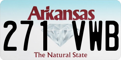 AR license plate 271VWB