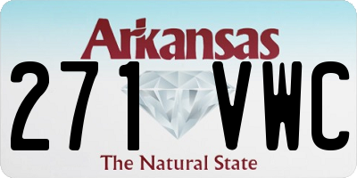 AR license plate 271VWC