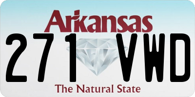 AR license plate 271VWD