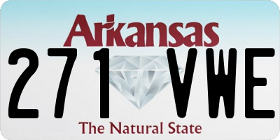 AR license plate 271VWE