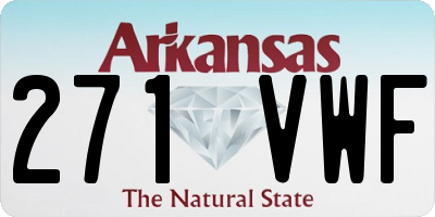 AR license plate 271VWF