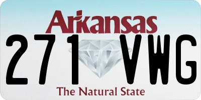 AR license plate 271VWG