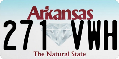 AR license plate 271VWH