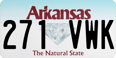 AR license plate 271VWK