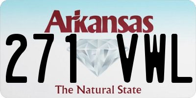 AR license plate 271VWL