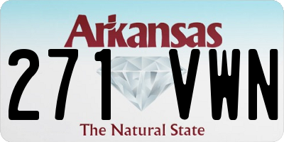 AR license plate 271VWN
