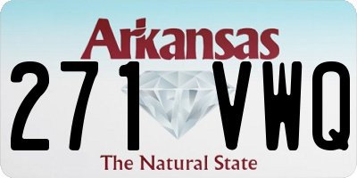 AR license plate 271VWQ