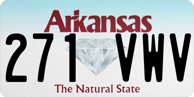 AR license plate 271VWV
