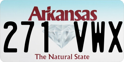 AR license plate 271VWX