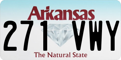 AR license plate 271VWY