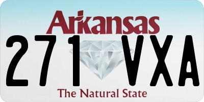 AR license plate 271VXA