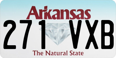 AR license plate 271VXB