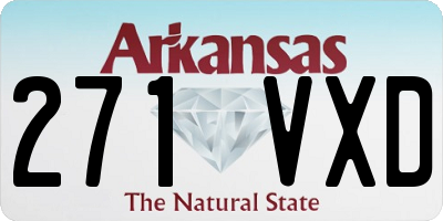 AR license plate 271VXD