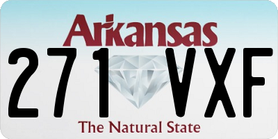 AR license plate 271VXF