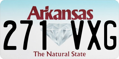 AR license plate 271VXG