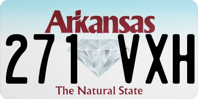 AR license plate 271VXH