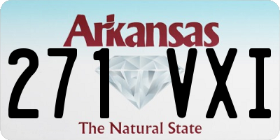 AR license plate 271VXI