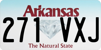 AR license plate 271VXJ