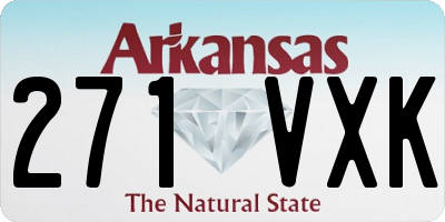 AR license plate 271VXK
