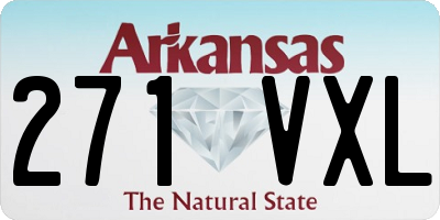 AR license plate 271VXL