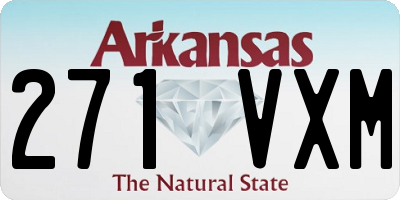 AR license plate 271VXM