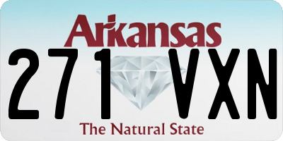AR license plate 271VXN