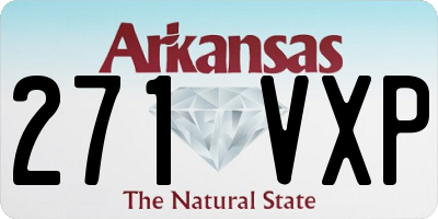 AR license plate 271VXP