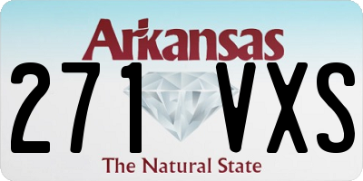 AR license plate 271VXS