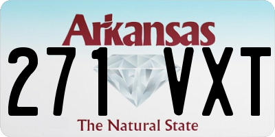 AR license plate 271VXT