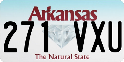 AR license plate 271VXU