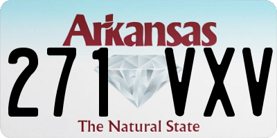 AR license plate 271VXV