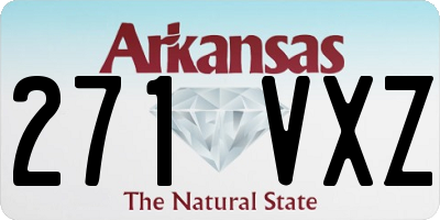 AR license plate 271VXZ