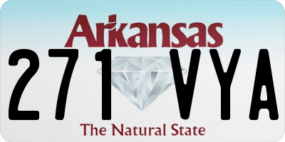 AR license plate 271VYA