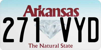 AR license plate 271VYD