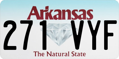 AR license plate 271VYF