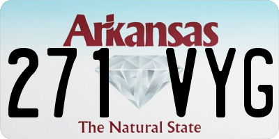 AR license plate 271VYG