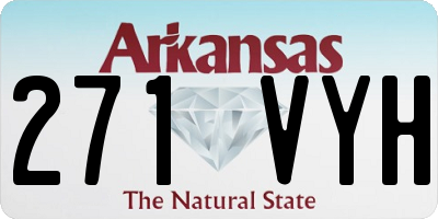 AR license plate 271VYH