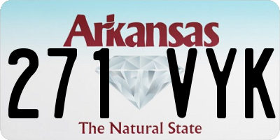 AR license plate 271VYK