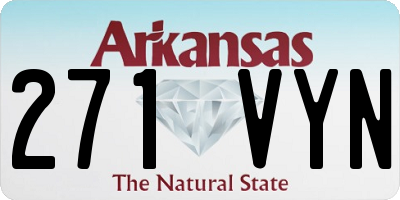 AR license plate 271VYN