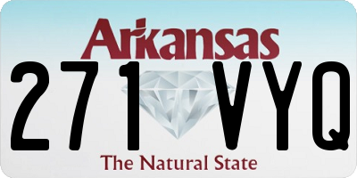 AR license plate 271VYQ