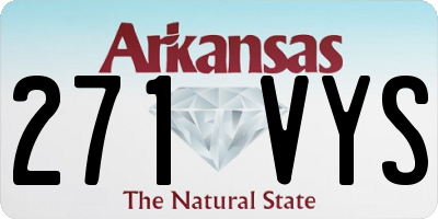 AR license plate 271VYS