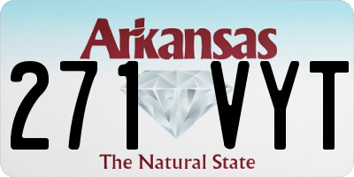 AR license plate 271VYT