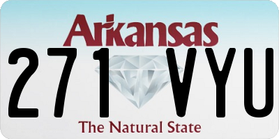 AR license plate 271VYU