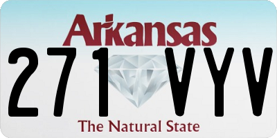 AR license plate 271VYV