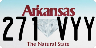 AR license plate 271VYY