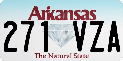 AR license plate 271VZA
