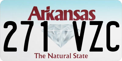 AR license plate 271VZC