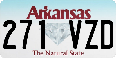 AR license plate 271VZD