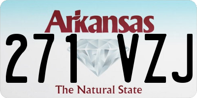 AR license plate 271VZJ