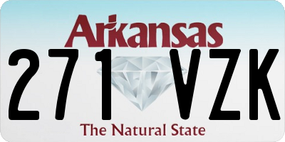 AR license plate 271VZK